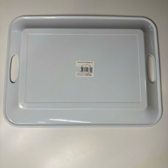 Noteworthy Flamingos and Palm Trees Tropical Melamine 15”x11” Serving Tray EUC - Picture 3 of 6